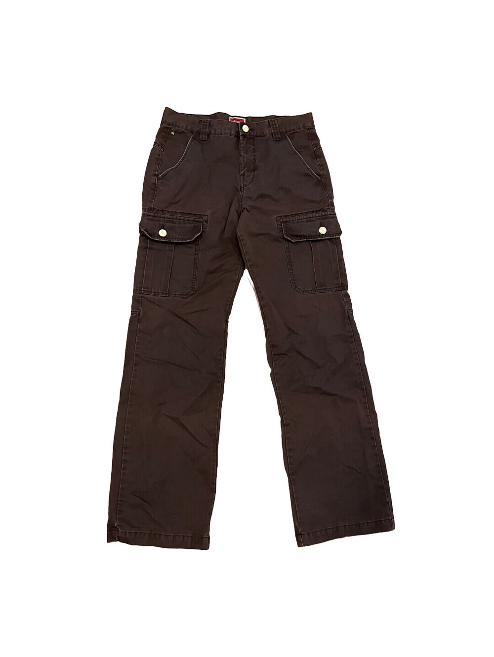 Vintage Tommy Hilfiger Pants Mens 31x34 Brown Cargo Straight Baggy Utility Y2K